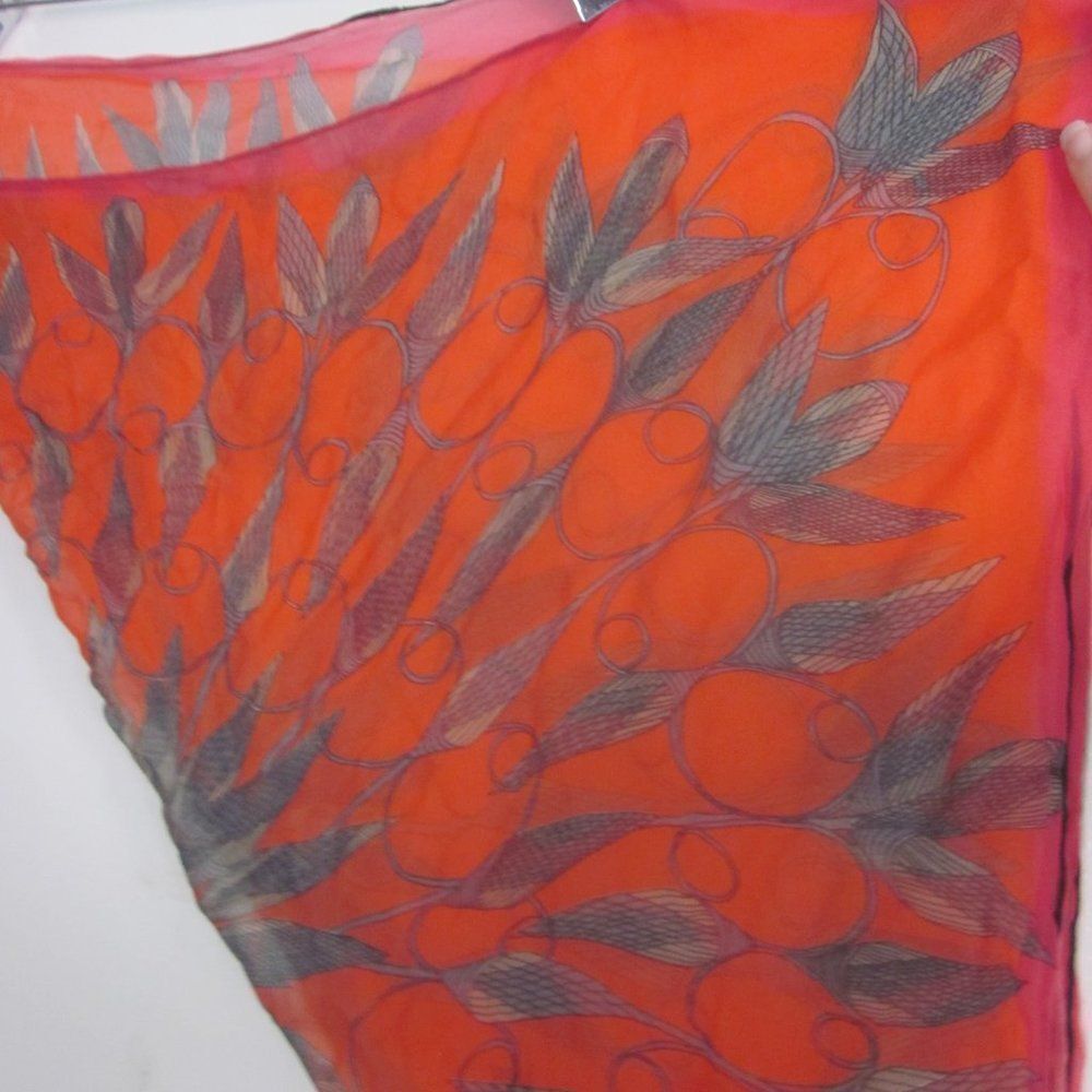 Vintage Vera Neumann Silk Scarf Square - Picture 5 of 9